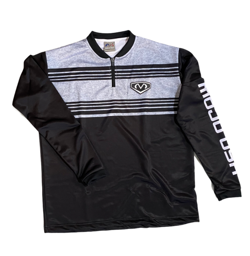 2027 CL TRISTRIPE MOJO RUBBER LOGO FINE TERRY QUARTER ZIP