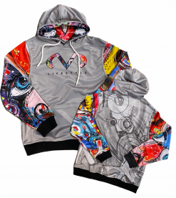 2027 CL ART DECO FINE TERRY HOODY