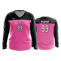 2851 FD Womens V-Neck Longsleeve MONARCHS-VOLLEYBALL