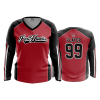 2901 FD Womens V-Neck Longsleeve RED-HAWKS