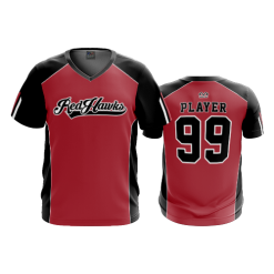 2901 FD Sport V-Neck MENS RED-HAWKS