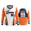 2909 FD Womens V-Neck Longsleeve LASERS-ORANGE