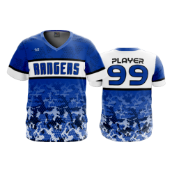 2919 FD Sport V-Neck MENS RANGERS-BASEBALL