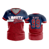 2934 FD Womens V-Neck LIBERTY-STARS