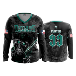 2921 FD Womens V-Neck Longsleeve OUTLAWS-AND-OUTSIDERS-BLACK