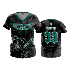 2921 FD Womens V-Neck OUTLAWS-AND-OUTSIDERS-BLACK