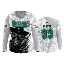 2921 FD Womens V-Neck Longsleeve OUTLAWS-AND-OUTSIDERS-WHITE