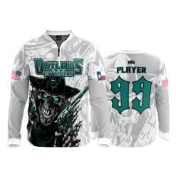 2921 FD Quarter Zip Batting Jacket LS OUTLAWS-AND-OUTSIDERS-WHITE