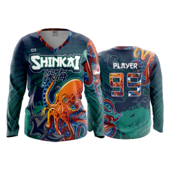 2905 FD Womens V-Neck Longsleeve SHINKAI