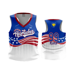 2916 FD Racerback HEARTACHES-ROYAL