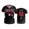 2922 FD Womens V-Neck NIGHTHAWKS-BLACK