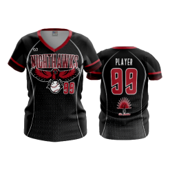 2922 FD Womens V-Neck NIGHTHAWKS-BLACK