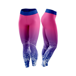 2898 FD Leggings SPIDERDRAFT-PANT-ROYAL-PINK-WAVE