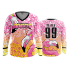 2900 FD Womens V-Neck Longsleeve NATURDAY-BOMBERS-PINK
