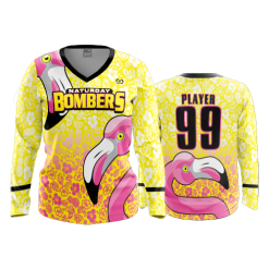 2900 FD Womens V-Neck Longsleeve NATURDAY-BOMBERS-YELLOW