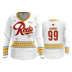 2908 FD Womens V-Neck Longsleeve REDS