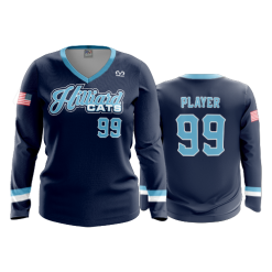 2903 FD Womens V-Neck Longsleeve HILLIARD-CATS