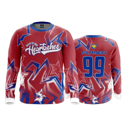 2916 FD Long Sleeve MENS HEARTACHES-RED