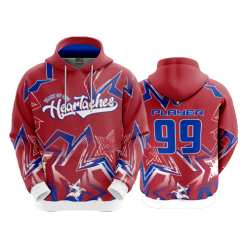 2916 FD Hoody HEARTACHES-RED