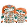 2911 FD Womens V-Neck Longsleeve SLURRICANEES-ORANGE