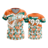 2911 FD Womens V-Neck SLURRICANEES-ORANGE