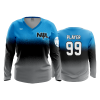 2912 FD Womens V-Neck Longsleeve NWL-BLUE-TOP