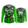 2580 FD Womens V-Neck Longsleeve PICKLED-CUCUMBERS
