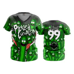 2580 FD Womens V-Neck PICKLED-CUCUMBERS