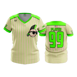 2832 FD Womens V-Neck KEWASKUM-TRIBE-FLO-GREEN-FLO INK + $5