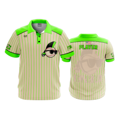 2832 FD Polo KEWASKUM-TRIBE-FLO-GREEN-FLO INK + $5
