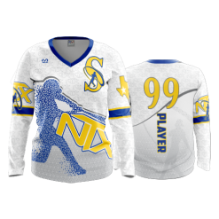 770 FD Womens V-Neck Longsleeve NTX-SWINGMEN-WHITE