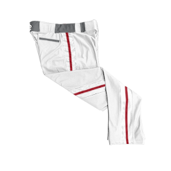 2933 CL WHITE CUSTOM BRAID MENS PANT MAX-CAPACITY-RED