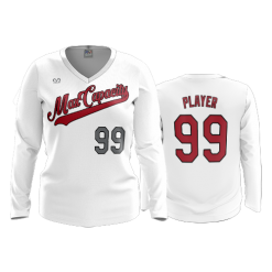 2933 FD Womens V-Neck Longsleeve MAX-CAPACITY-WHITE