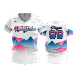2935 FD Womens V-Neck NW-RENEGADES-WHITE