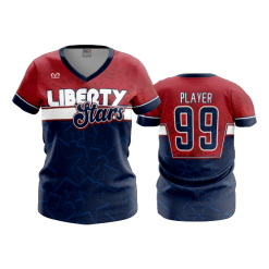 2934 FD Womens V-Neck LIBERTY-STARS-ALT