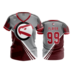 2936 FD Womens V-Neck CIRCLEVILLE-REDHAWKS-SPIRIT