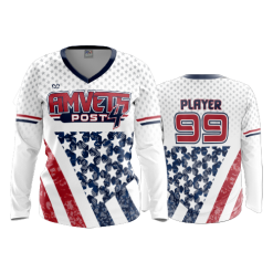 2701 FD Womens V-Neck Longsleeve AMVETS-POST-4