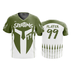 2961 FD Sport V-Neck MENS SPARTANS-OLIVE-GREEN