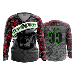 1941 FD Womens V-Neck Longsleeve DOWN-AND-DIRTY-PITBULL