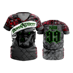 1941 FD Womens V-Neck DOWN-AND-DIRTY-PITBULL