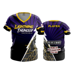 2941 FD Womens V-Neck LIGHTNING-AND-THUNDER