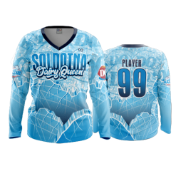 2942 FD Womens V-Neck Longsleeve SOLDOTNA-DAIRY-QUEEN