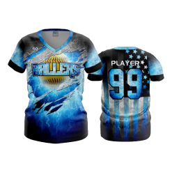 2937 FD Womens V-Neck BALLERS