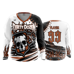 2946 FD Womens V-Neck Longsleeve DIRTY-DOZEN