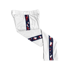 2952 CL WHITE CUSTOM BRAID MENS PANT TEAM-AMERICA