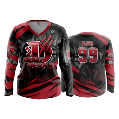 2950 FD Womens V-Neck Longsleeve DUST-DEVILS