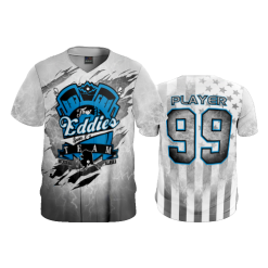 2292 FD ProTek Mens Full Button Down - CL THAT-EDDIES-TEAM-WHITEOUT