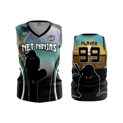 1727 FD Womens V-Neck Sleeveless NET-NINJAS