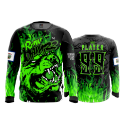 2962 FD Long Sleeve MENS RAW-DAWGZZ-BLACK-FLO INK + $5