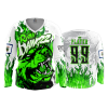 2962 FD Womens V-Neck Longsleeve RAW-DAWGZZ-WHITE-FLO INK + $5